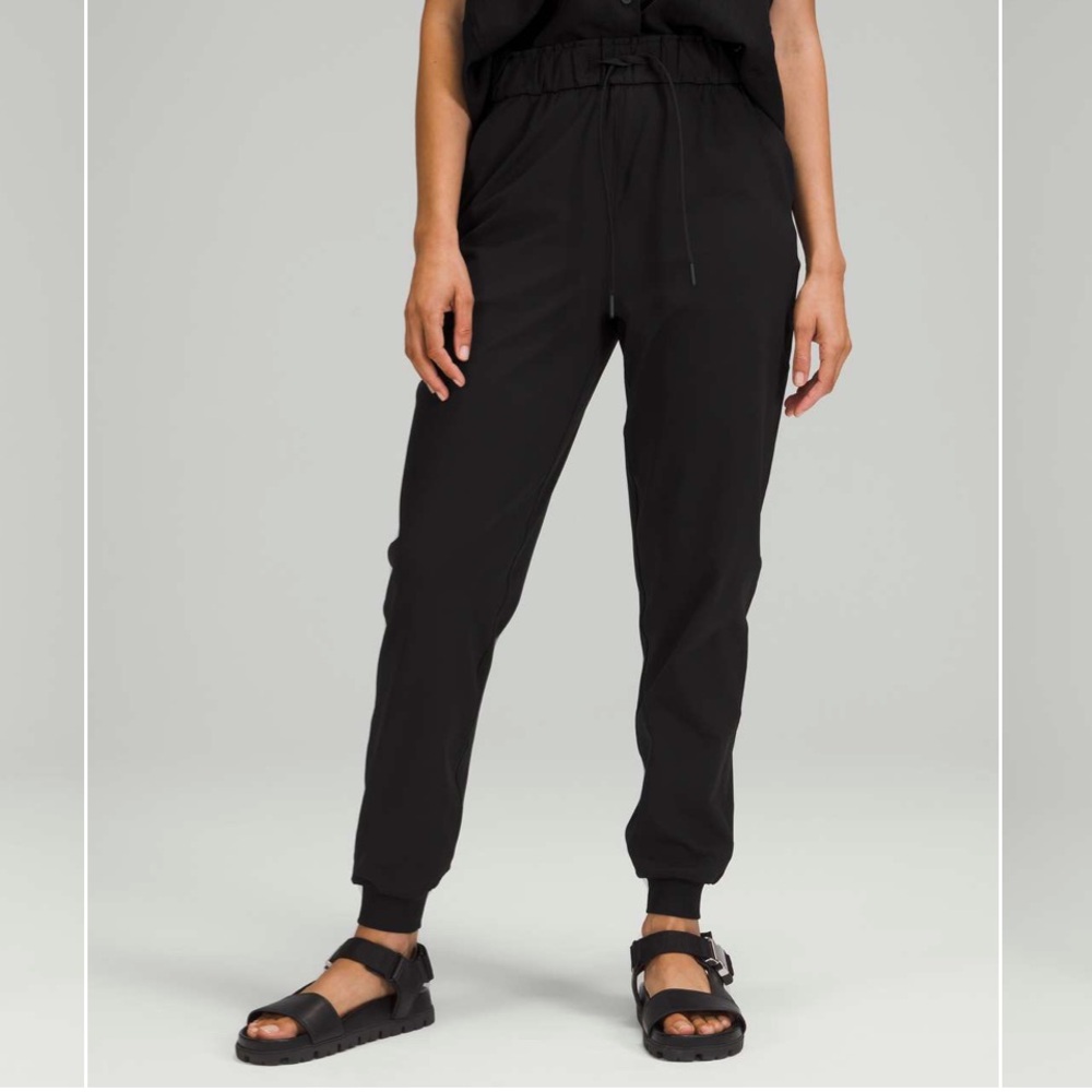 lululemon athletica Black Joggers with Tapered Leg